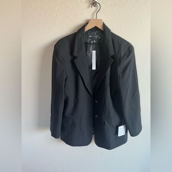 ASOS Women’s Black Relaxed Blazer Size 10 New With Tags Preppy Business - Picture 4 of 6